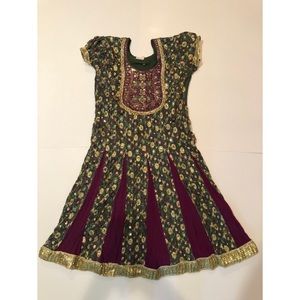 Beautiful Sequined Traditional Indian Dress